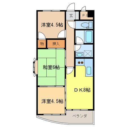 ラポール山東の物件間取画像